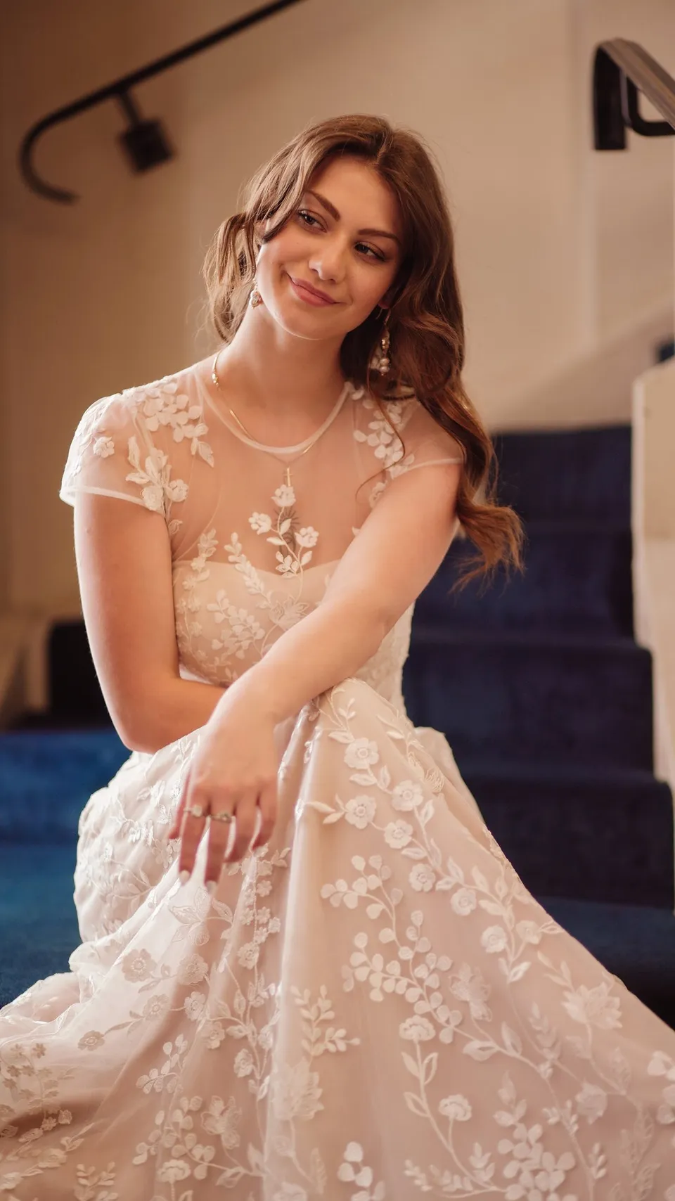 Abito da sposa artigianale della designer italiana Nadia Manzato
