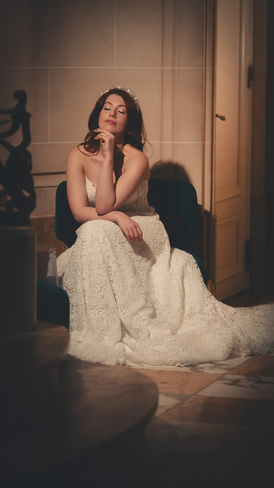 Robe de mariée en dentelle Ottofiori, créateur italien