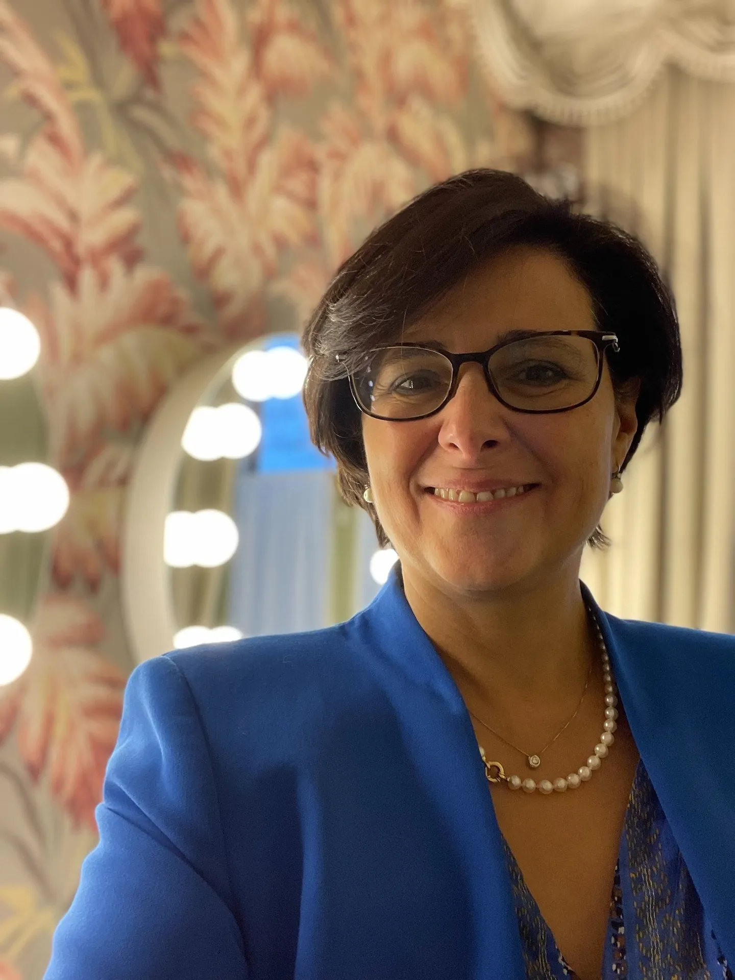 Tesina, fondatrice de la boutique de robes de mariée La Rosa Bianca à Bruxelles
